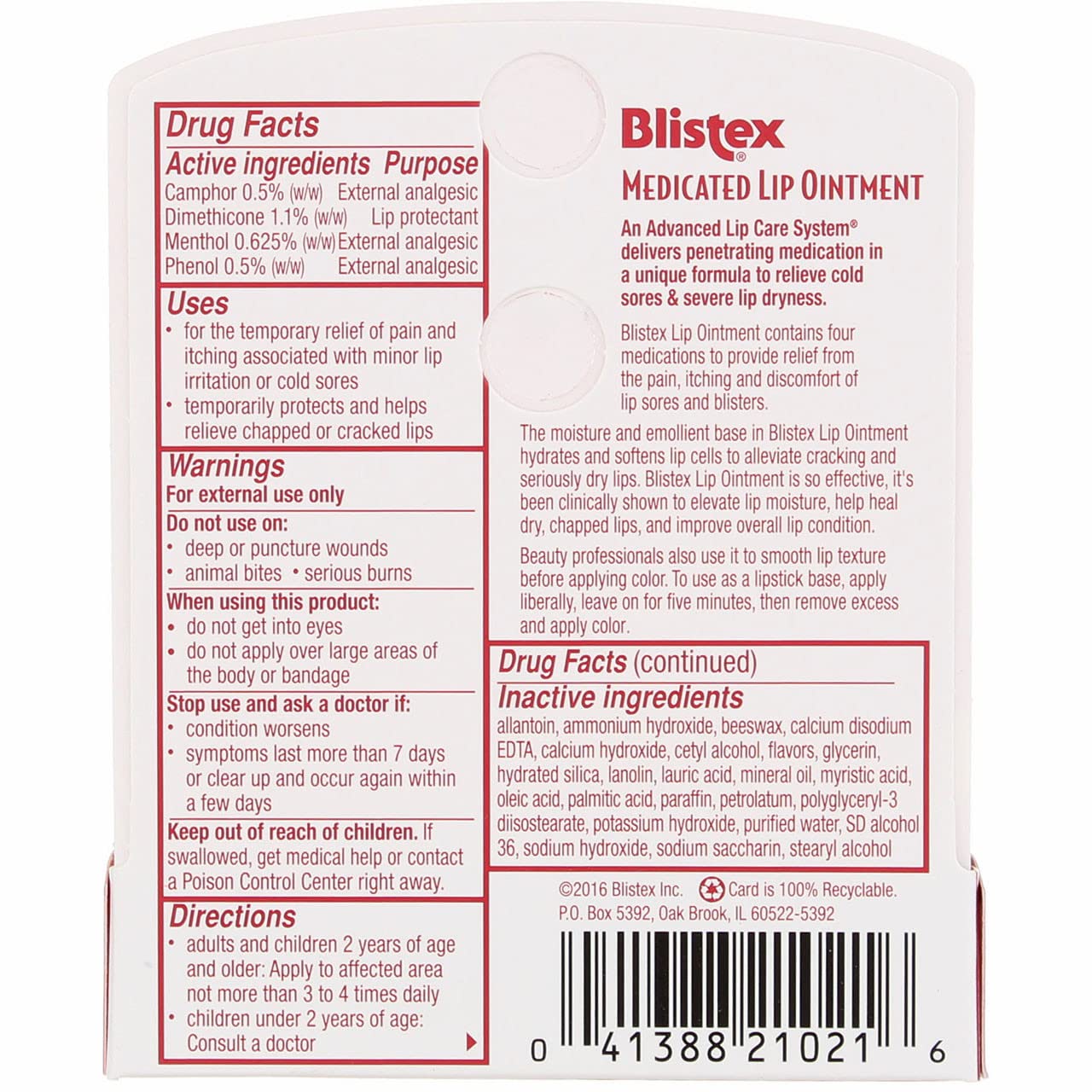 Blistex Medicated Lip Ointment