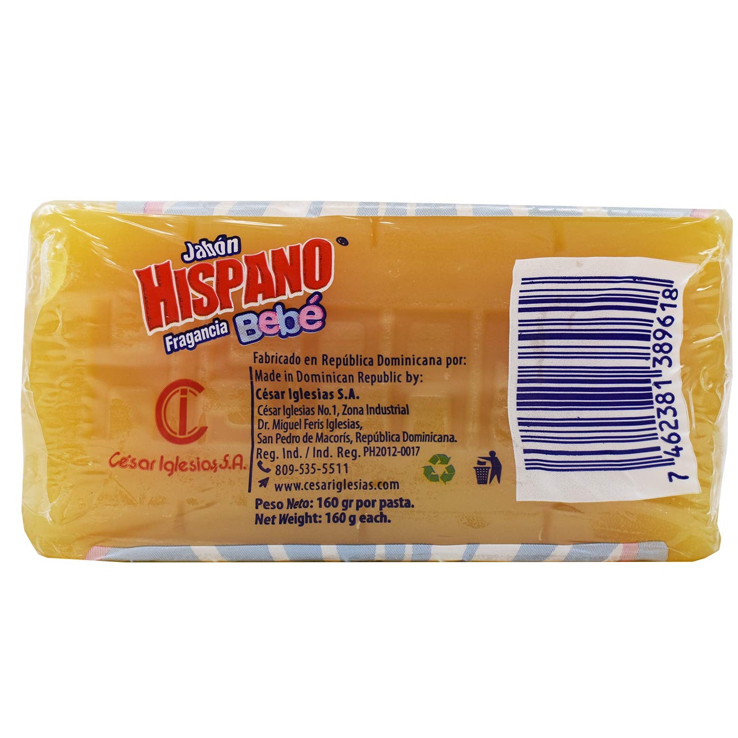 Green Hills Hispano Soap Fragancia Baby Pack 5 Bar 160 gr