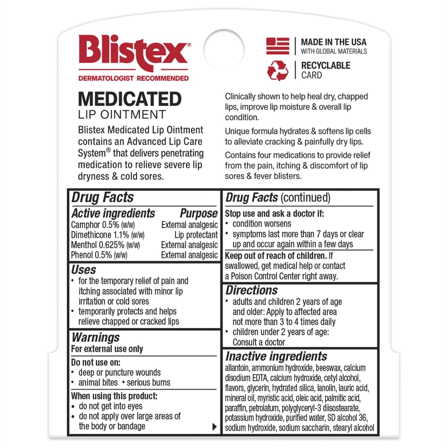 Blistex Medicated Lip Ointment